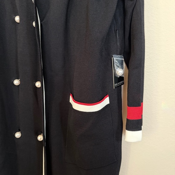 Eloquii Black and White Knit Dress NWT - Picture 3 of 9